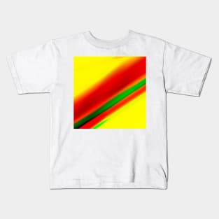 red yellow green abstract texture Kids T-Shirt